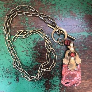 Jan Michael’s Fleur d’Stone Pendant Necklace